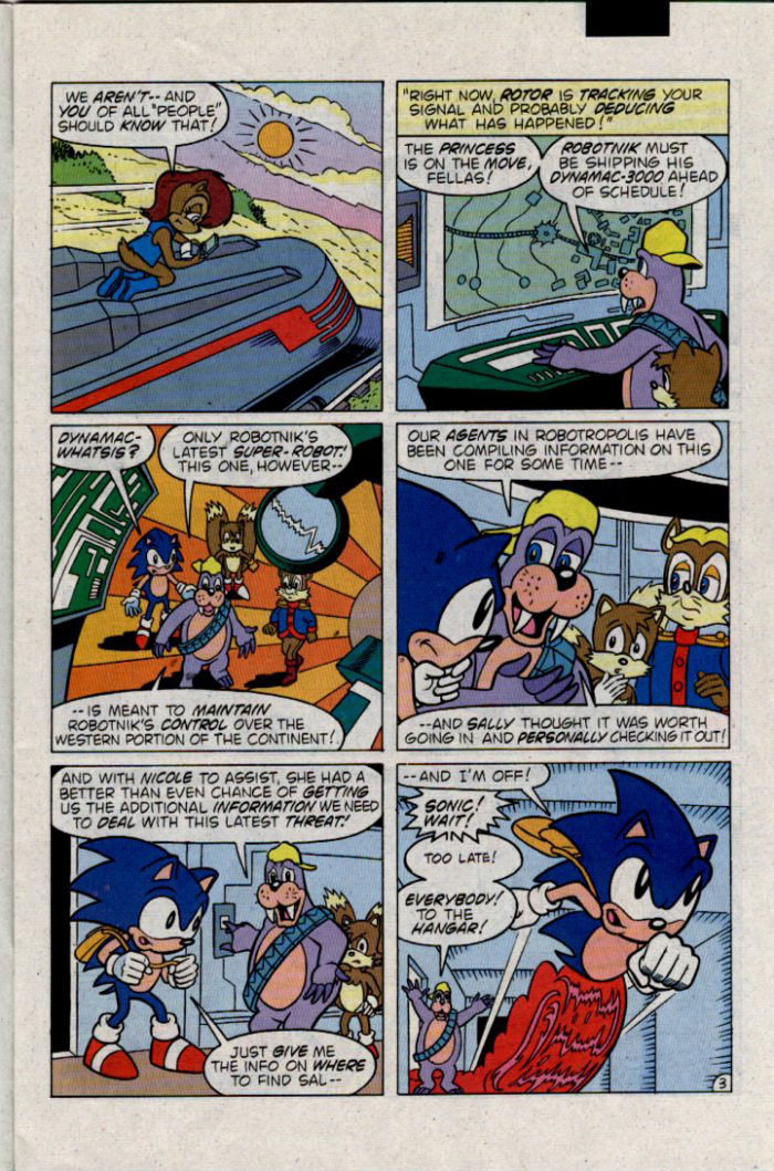 Sonic - Archie Adventure Series February 1996 Page 3